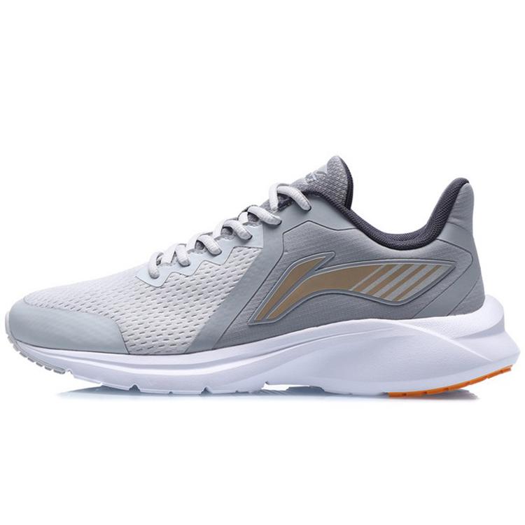 New LiNing Shock Absorbers Low Top Running Shoes Men's Gray ARHQ317-2