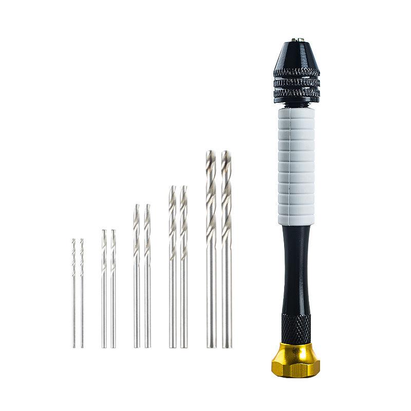 Wenge Wood Hand-Twisted Mini Drill for Precision Carving and Punching