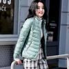 SNOW FLYING Women's Basic Stand-Collar Autumn Down Jacket