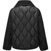 Skechers Solid Color Fashion Versatile Slimming Comfortable Down Jacket Women Outerwear Carbon-Black L424W180-0018