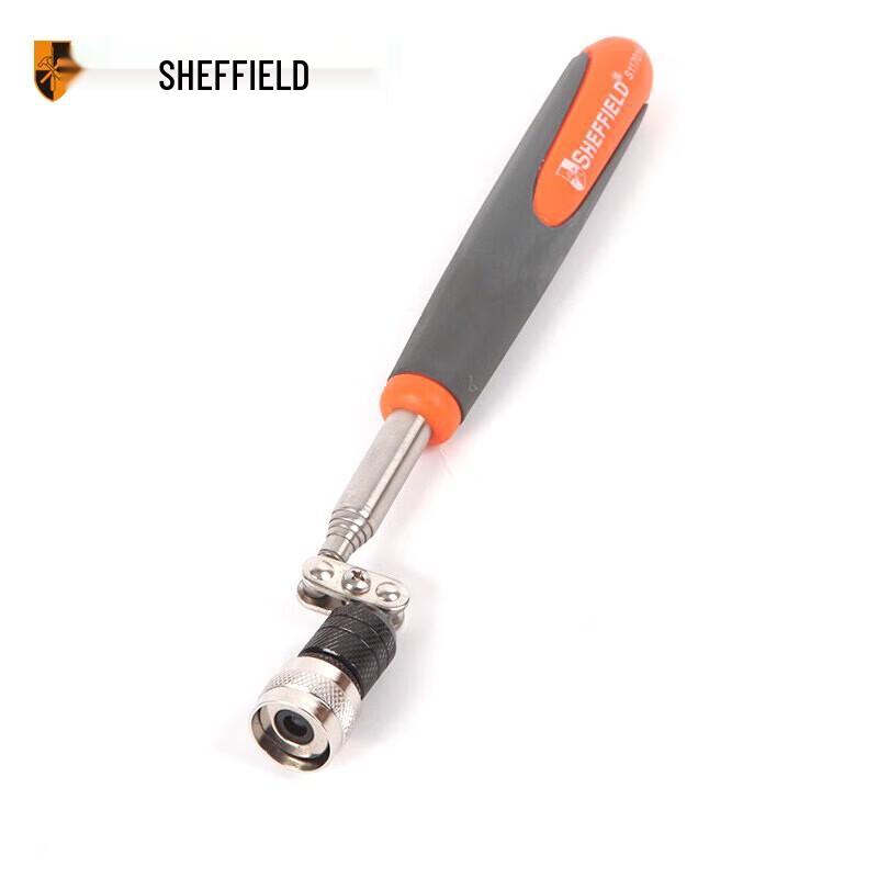 SHEFFIELD Telescopic Magnetic Pickup Tool with LED Light