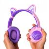 PowerLocus Bobo CAT Wireless LED AUX Headphones for Kids