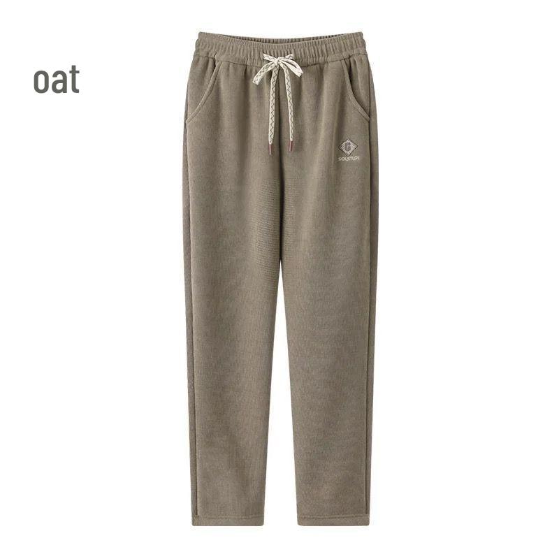 Women's Ultra-Thick Velvet-Lined Winter Casual Pants – Plus Size, Fashionable European Style