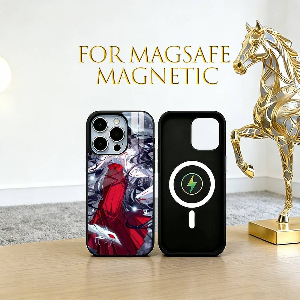 Kikyo Phone Case For iPhone17,16,15,14,13,12,11 Plus,Pro Magnetic For Magsafe Wireless Charging