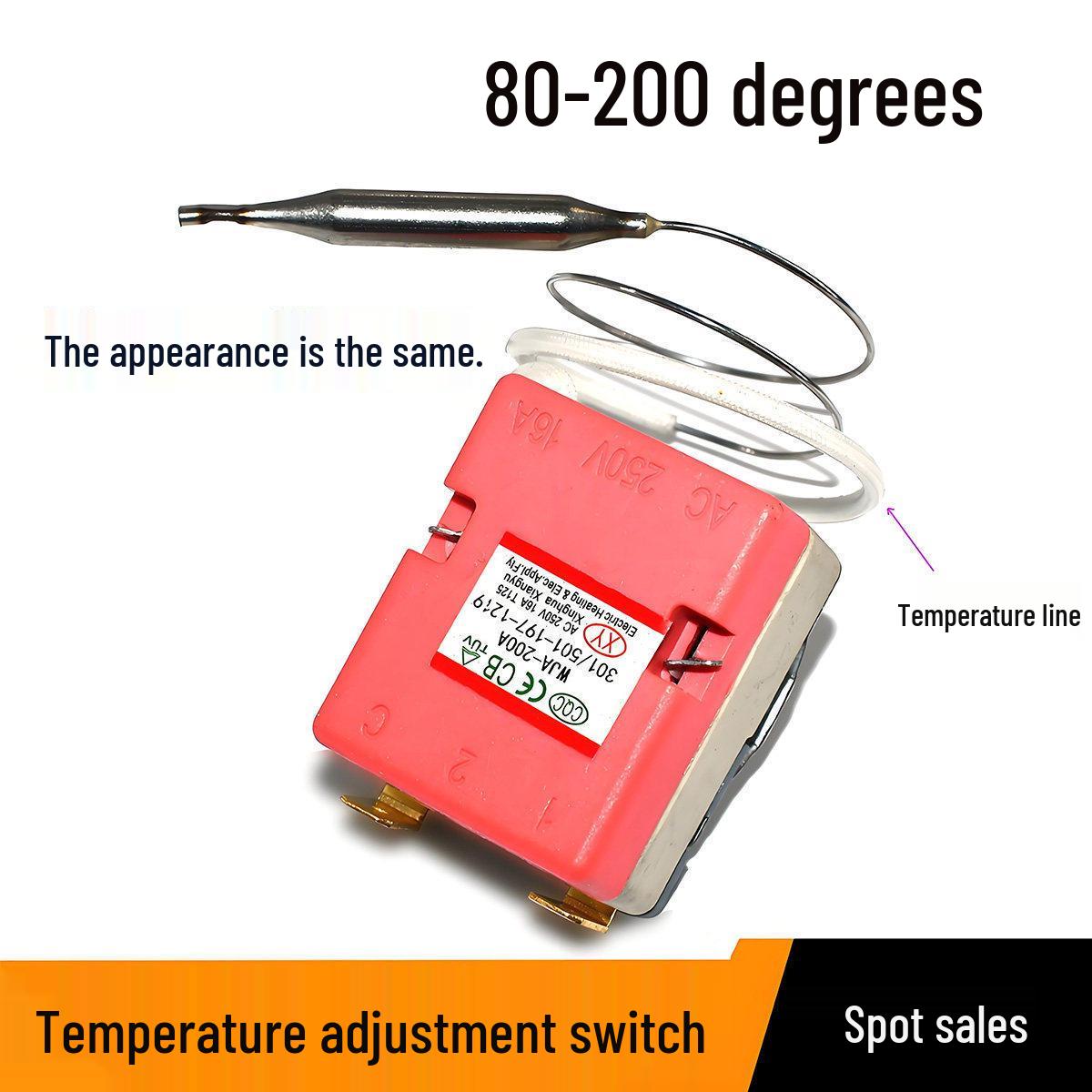 Electric Air Fryer Oven with Adjustable Temperature Control (80-200℃)