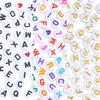 A-Z Letter Flat Beads Material Package DIY Handmade Material Package 26 English Letter Beads+Love Heart Beads For Jewelry Making DIY Bracelet Necklace