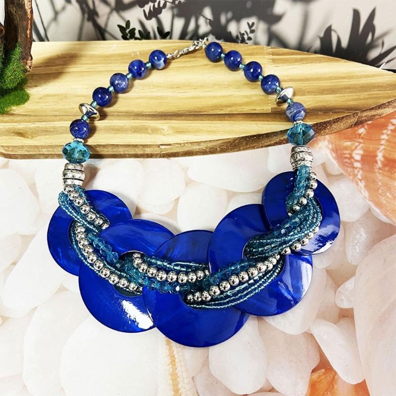 Elegant Shell Jewelry Set With Geometric Design Lightweight Sturdy For Daily Wear And Special Occasions Multiple Color Options