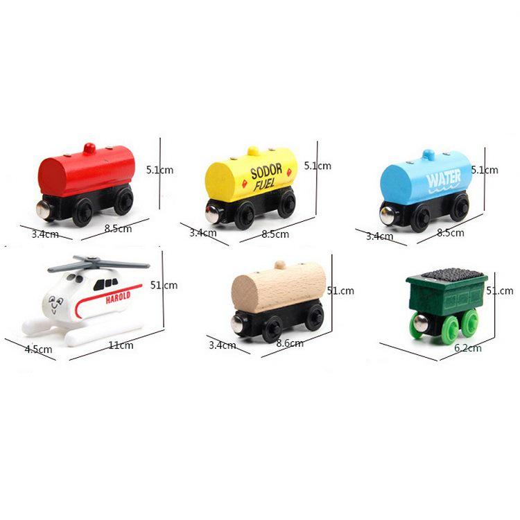 Wooden Magnetic Train Set for Kids - 30-Piece Track & Carriages Toy