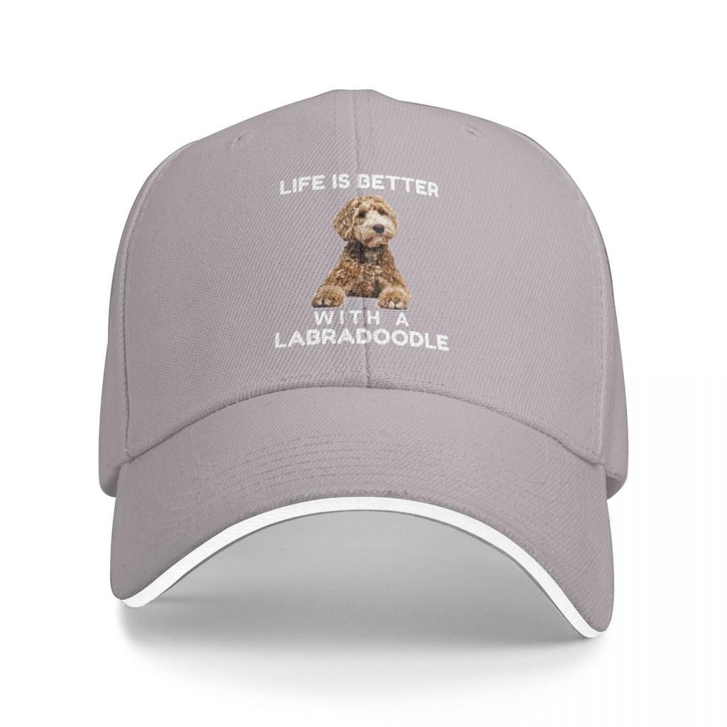 La vita è più bella con Cappellino da baseball Mini Labradoodle Cappello Marca di lusso cappellini personalizzati Donna Moda da spiaggia Uomo