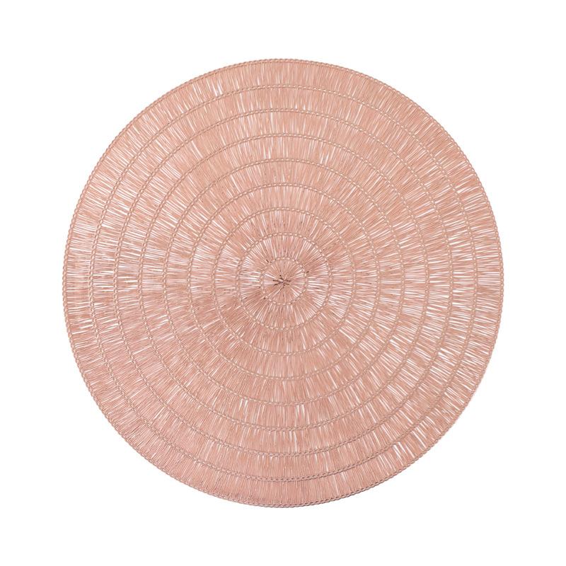 Wheat Ear Ring Anti-skid Insulation Student Placemat European Dining Table Decoration Creative Flower Design Anti-skid Table Mat 38CM