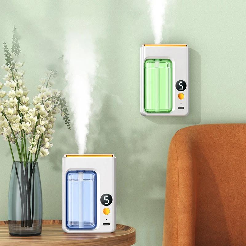 Automatisk Doftspridare Aromaterapi Bilparfym med Display Eterisk Olje Luftfuktare Badrumsdeodorisering Luftrenare Jasmin