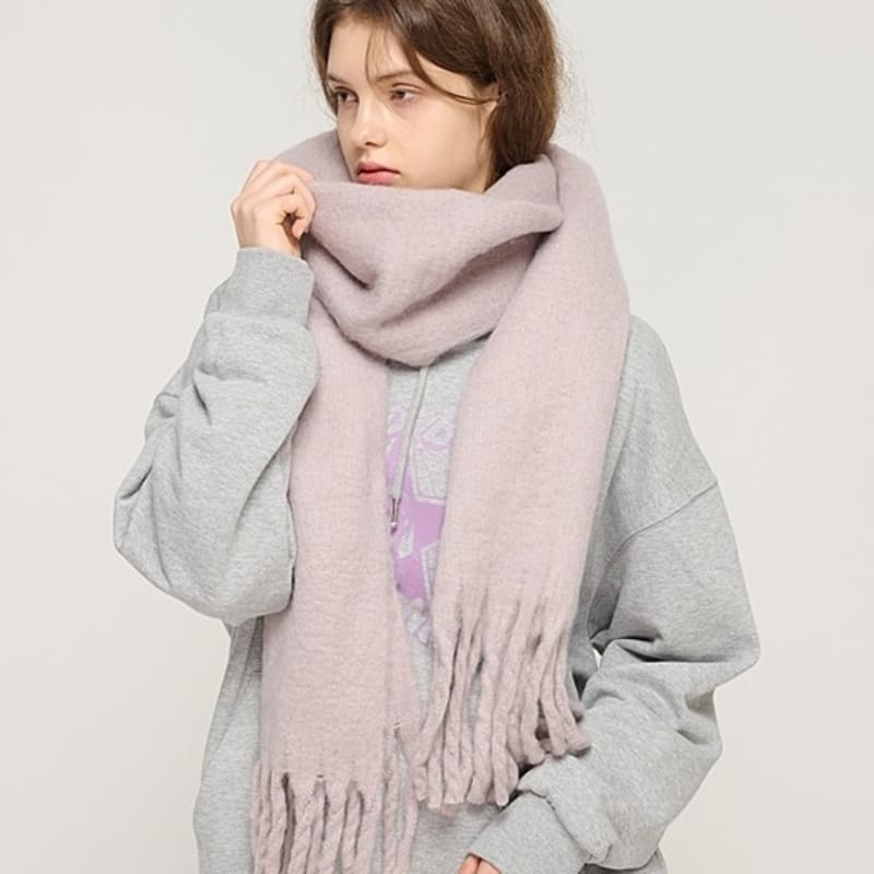 CARGOBROS Soft Color Volume Long Muffler (Gray)