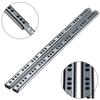 2PCS Smooth Glide Bearing Drawer Slides 17mm Wide Hardware Accessories Drawer Glides Full Extension 8"-17" Drawer Rail Cabinet