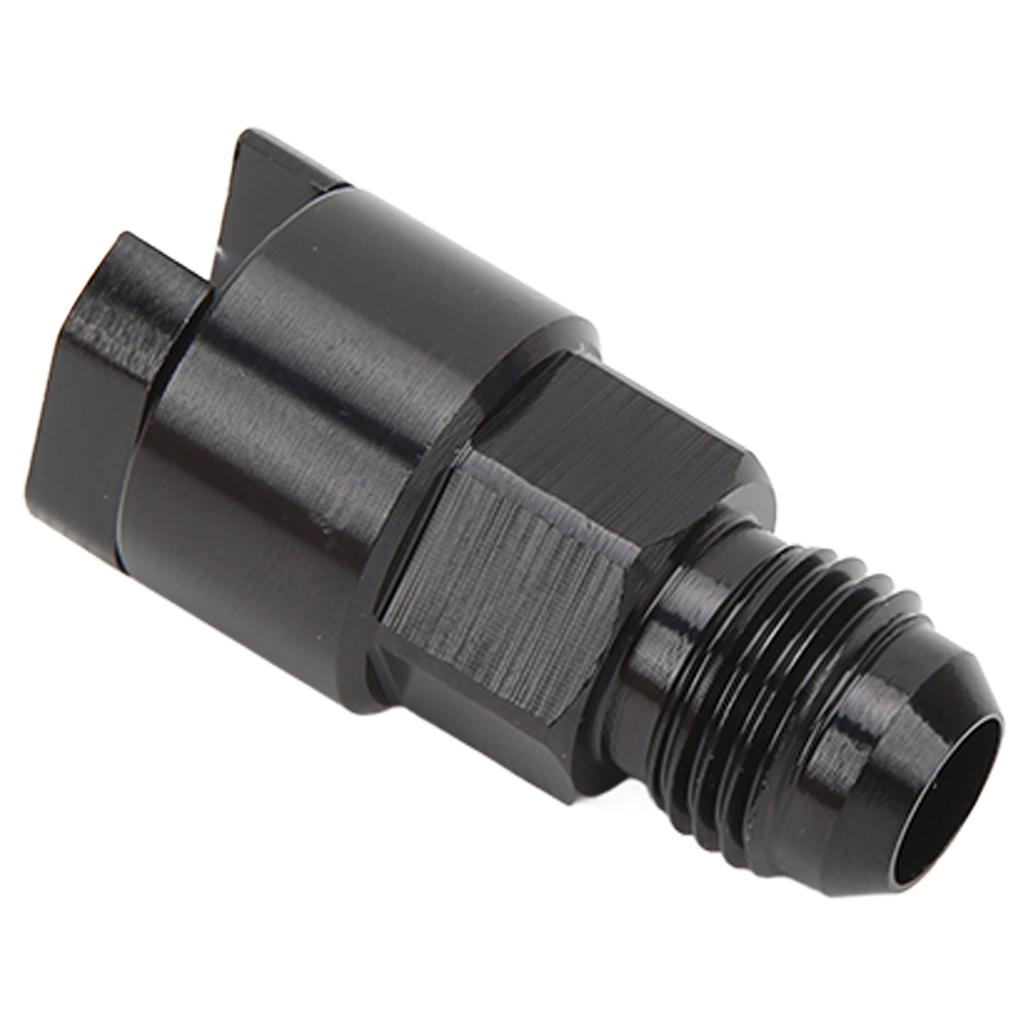 EFI Adapter Quick Disconnect Aluminum Alloy Black Anodized Waterproof AN Male Push On Fuel Line Fitting AN6 5 16in