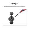 View-Adjusting 2-Ball Base Mount for Fish Finder and Navigation Use, 1.5 Inch 38Mm Round Base for Supported Hardware Arrangements in Vehicles
