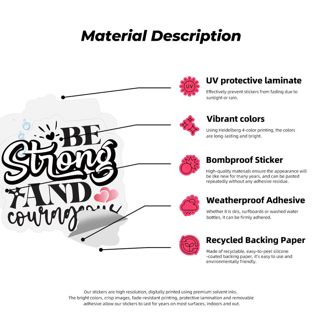 50 Text Stickers Doodle Cartoon Color Encouragement Reward Stickers DIY Suitcase Decoration Stickers Bag