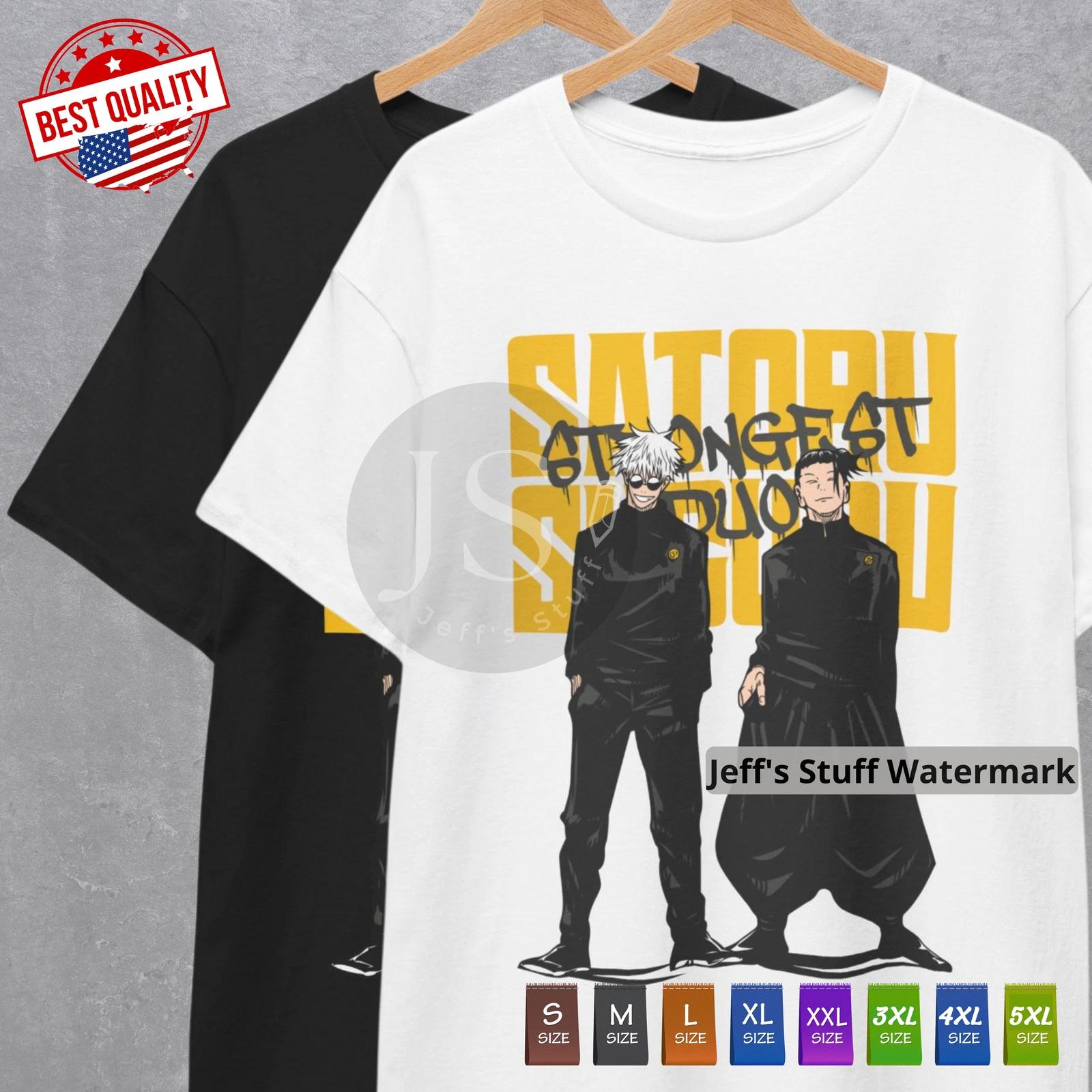 

Gojo Satoru Suguru Geto T Shirt Jujutsu Kaisen Anime Cosplay Manga Japanese Tee L