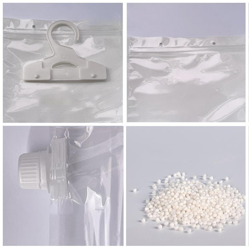 1-10Pcs Reusable Moisture Absorber Bags Empty Bag With Hook Hanging Dehumidifier Bags For Room Wardrobe, Bathroom, Basement