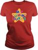 My Tummy Hurts Womens T Shirt - Funny Humor Retro Star Cotton Shirt for Women Short Sleeve Crew Neck Soft Fitted Tee