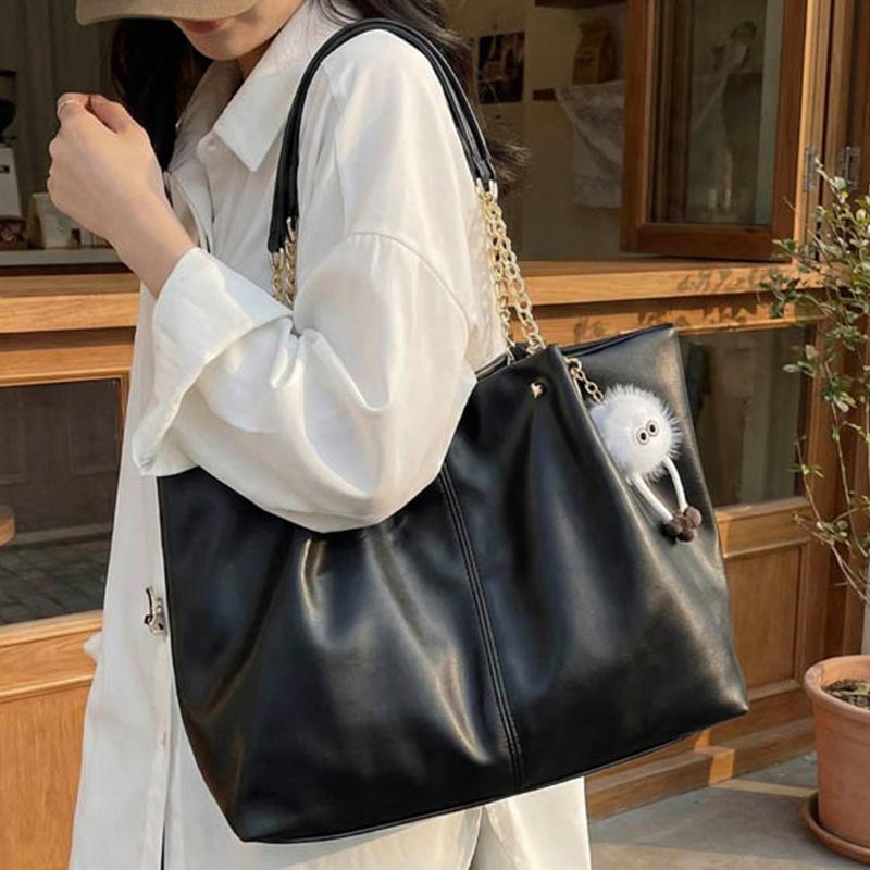 High-end Style Large-capacity Tote Bag for Students' School Commuting and Carrying on Their Shoulders