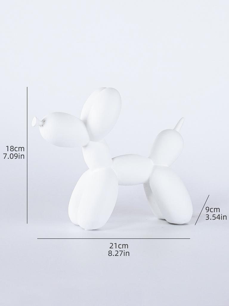 Nordic Minimalist Resin Balloon Dog Sculpture for Home Decor Bedroom Living Room and Table Decoration Trendy Decorative Figurine
