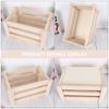 Vintage Wooden Multifunction Storage Box Elegant Hollow Design Organizer for Home Office School Storage Box Wooden Basket