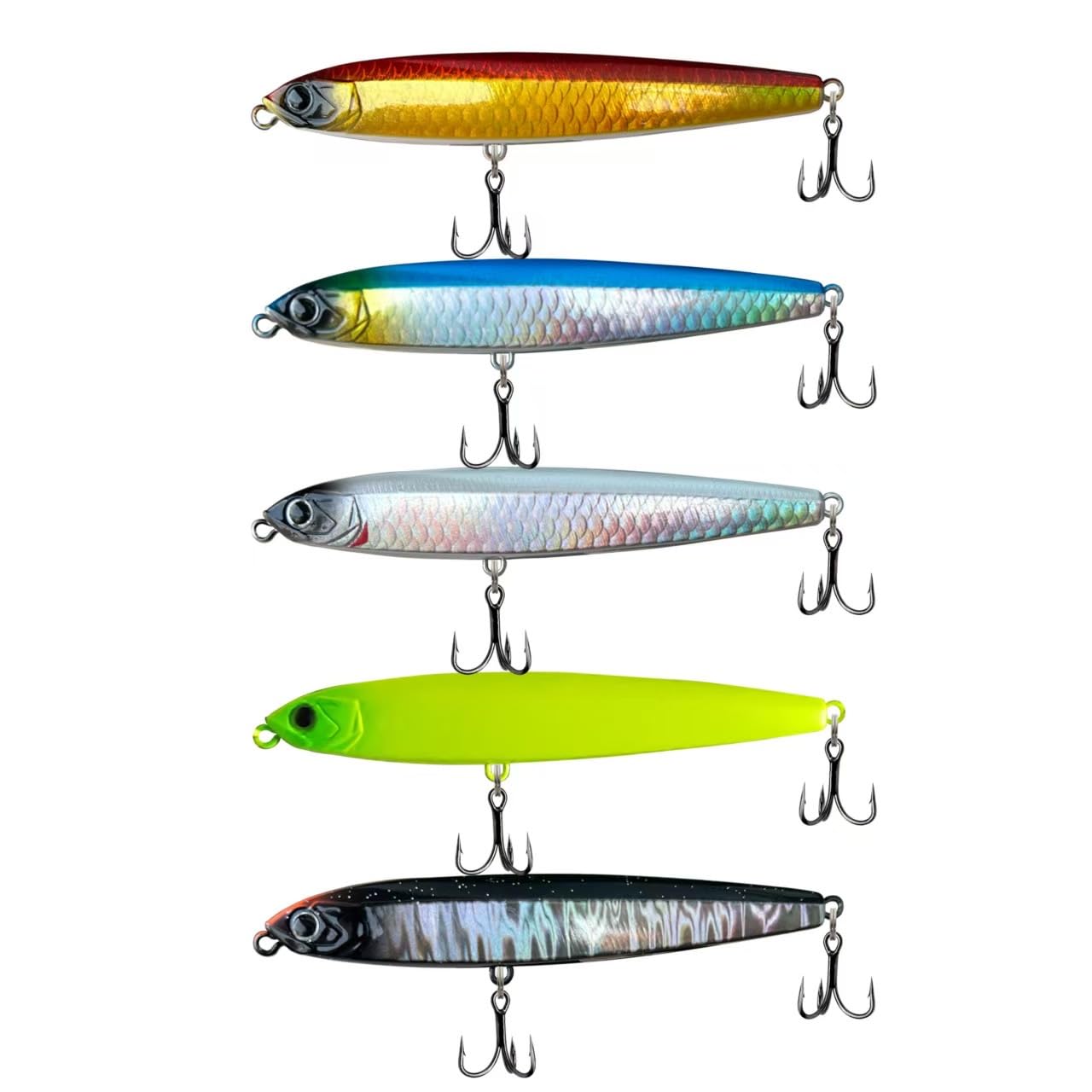 

KAJIKI FLY KING 95S Sinking Pencils of Saltwater Lure with Tungsten Shifting Center of Gravity for Amazing Horizontal Swim and Horizontal Lure Set for