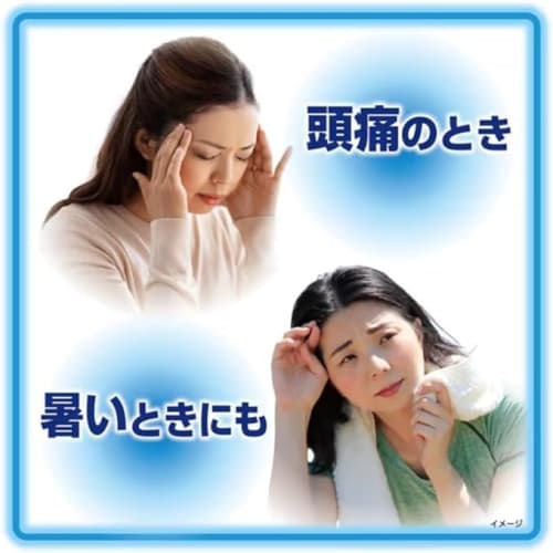 Kobayashi Pharmaceutical's Cooling Sheets for Adults, 16 Sheets x 2 Boxes, Gentle on the Skin, Mild Acidity, Relief Sheets