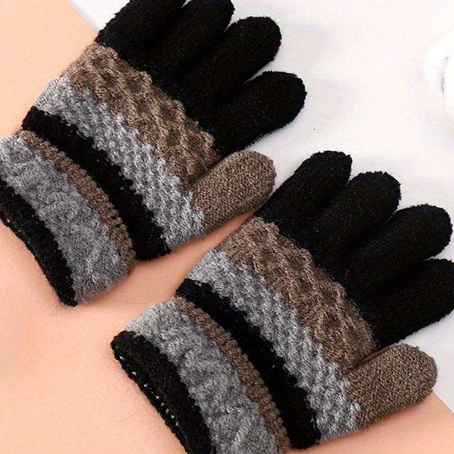 3 Pairs of Gloves for Children Keep Warm and Cold In Winter, Suitable for Children Aged 3-12.