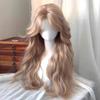 Natural-Looking Golden Long Loose Wave Wig-Heat-Resistant Synthetic Fiber with Realistic Hairline for Daily,Party&Cosplay