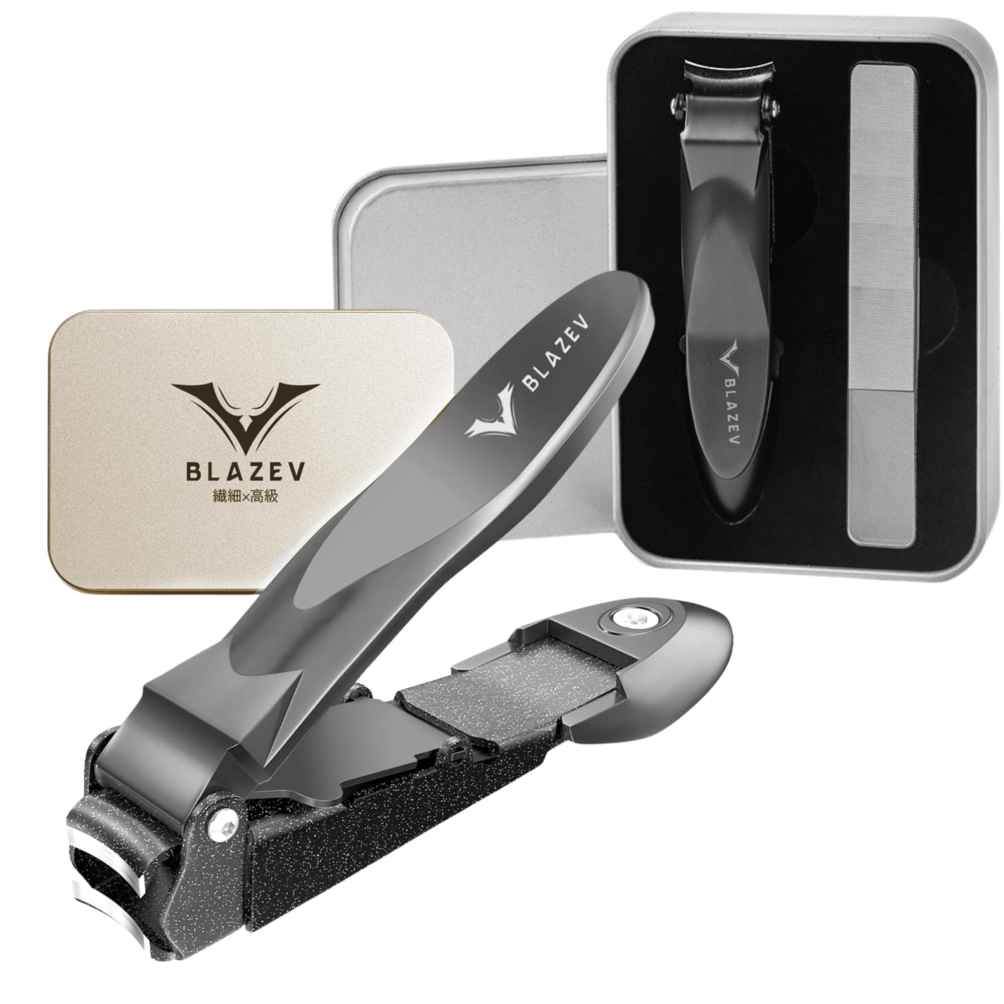 

nail clippers Japanese Stainless steel nail clippers with premium curved gunmetal convenient for personal use and home popular as a gift High-quality