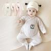 Pure Cotton Butterfly Baby Romper - Warm & Lightweight for Autumn/Winter