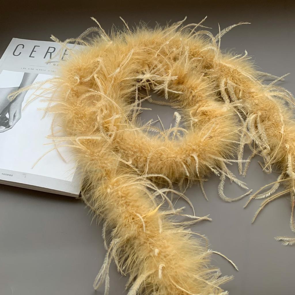 Colored Feather Strips, Ostrich Hair, Top Strips, Dance Costumes DIY Decorative Materials, Clothing Accessories