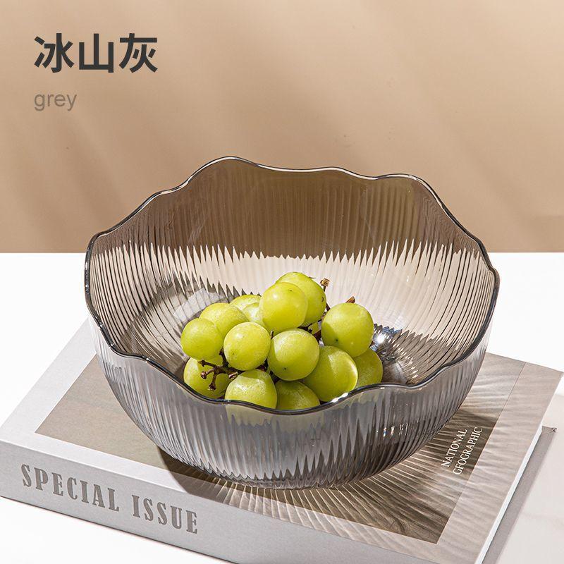Fruit Plate Household Living Room Coffee Table High Value Fruit Plate Vegetable Salad Bowl Fruit Bowl Cold Vegetable Bowl Dessert Bowl Factory