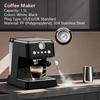 New Semi-Automatic Espresso Machine with Milk Frother & Pressure Gauge