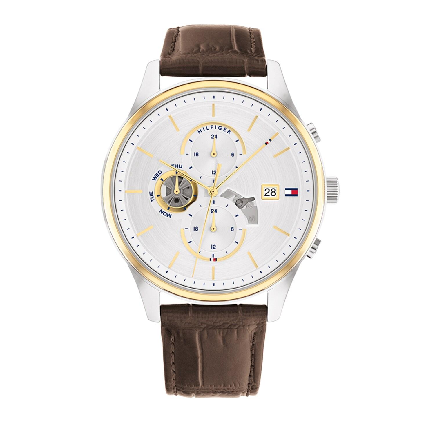 [Tommy Hilfiger] Leather Men s Watch 1710501 Western