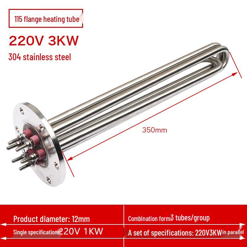 304 Stainless Steel Flange Immersion Heater for Industrial Water Tanks