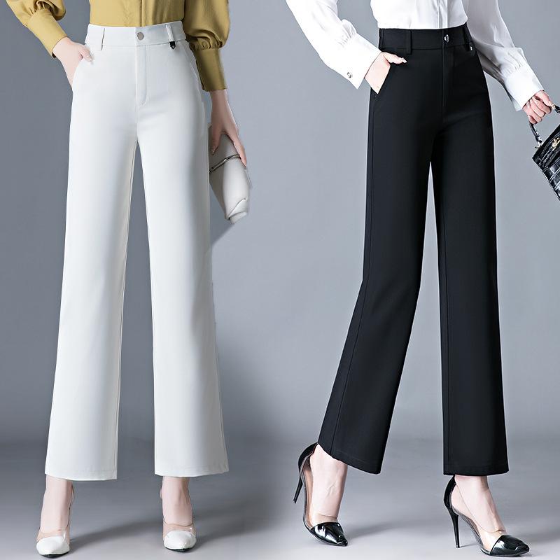 Brand Premium Mid-Aged Women's Spring & Autumn Casual Plus Size Straight-Leg Pants