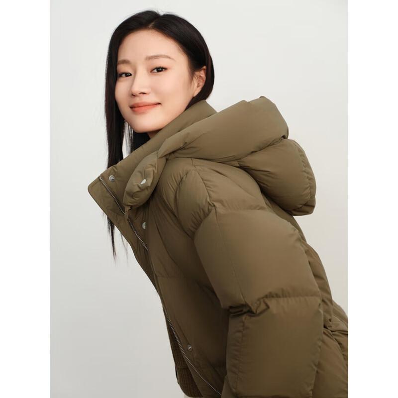 Annaco Light Oxygen Series White Duck Down Hooded Puffer Jacket
