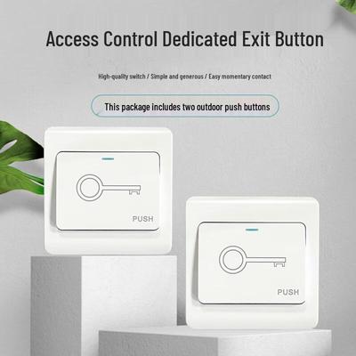 Realand K5-2 Access Control Exit Button (2-pack) CN Plug (adapter Included)