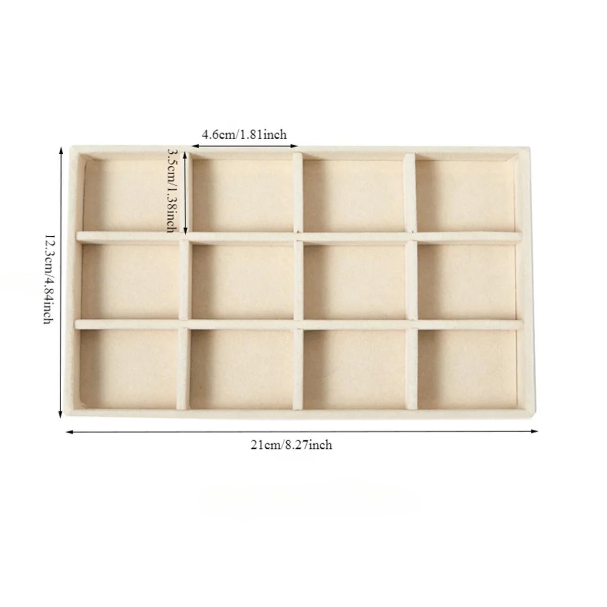 

1 шт., несколько стилей, бархатный поднос для ювелирных изделий, ожерелье, браслет, серьги, кольца, броши, ящик для хранения, органайзеры для ювелирных изделий