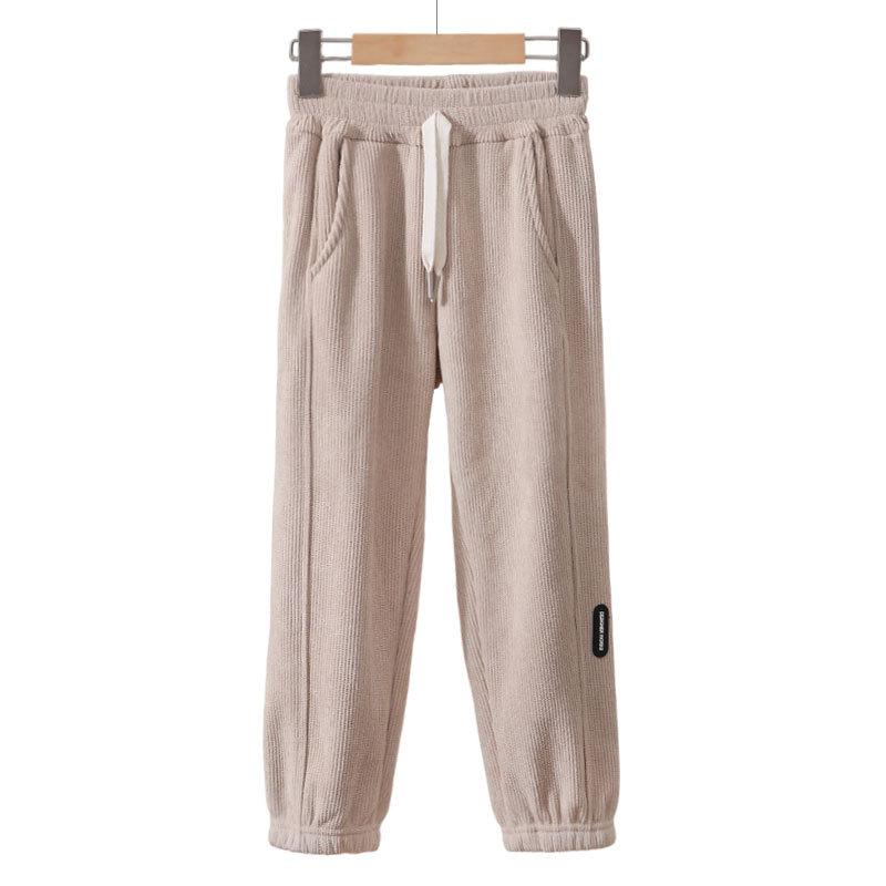 

Детские утепленные флисом утолщенные осенне-зимние брюки Новое поступление Детские осенне-зимние толстые брюки Мальчики Девочки Спортивные штаны Повседневные брюки 120cm бежевый