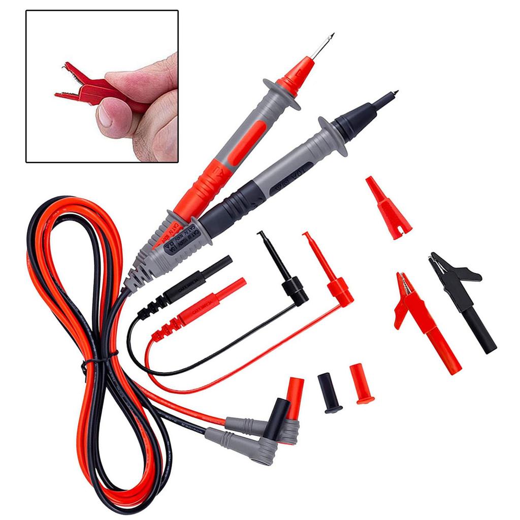 Multimeter Test Kit for Meter Electrical For Alligator Clip Probe for Testing