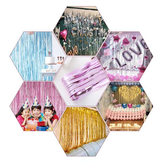 Rainbow Foil Tassel Garland 9.84 Feet Party Supplies Colorful Streamers for Floats Graduation Birthday Wedding Carnival Photo Backdrop Decorations