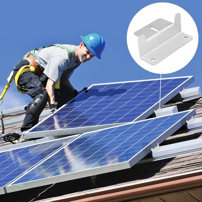 8 Pcs Aluminium Alloy Solar Panel Mounting Z Bracket Replacement Roof Photovoltaic Panel Holder Easy Installation