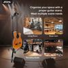 Aroma Portable Guitar Stand, Tripod-Style Floor Stand with Auto-Lock Neck Holder, One-Touch Height Adjustment, Stable Design, Compatible with Guitars