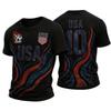 USA Soccer Printed Short Sleeve T-Shirt for Casual Everyday Wear