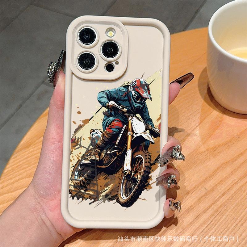 Off-road motorcycle for iPhone16plus Apple 11/12/13/14/15ProMax all-inclusive mobile phone case
