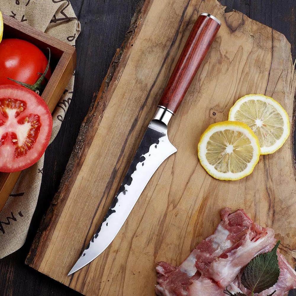 1/2 set kitchen knife, hand-forged stainless steel bone removal knife, professional kitchen cooking accessory, sharp blade tool