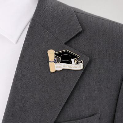 Broche Épingle de Diplôme 2026, Broche à Revers Émail Chapeau de Diplôme Étoile Rouleau de Papier, Badge Commémoratif Classe de 2026 pour Lycéen Étudiant Universitaire